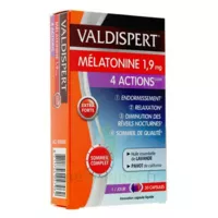 Valdispert Melatonine 1,9 Mg 4 Actions Comprimés B/30 à BANTZENHEIM