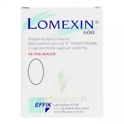 Lomexin 600 Mg Caps Molle Vaginale Plq/1 à BANTZENHEIM